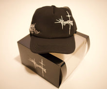 Load image into Gallery viewer, Black SoS Trucker Hat

